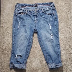 Amethyst Denim Capris